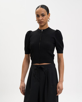 Juun.j Чорний топ на блискавці JW635AW025