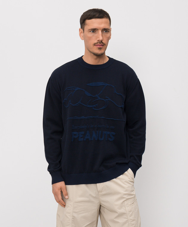 Iceberg Синій джемпер з візерунком A0067604 зображення 3