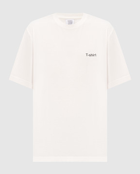 Vetements Белая футболка с надписью MH27TR220Wm