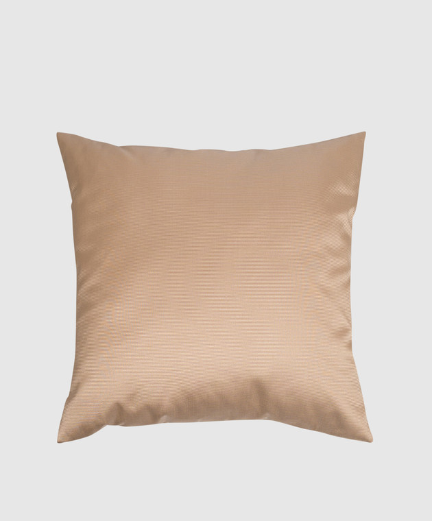 Blumarine Home Бежевая декоративная подушка с кристаллами 42х42 H0000220082 изображение 2