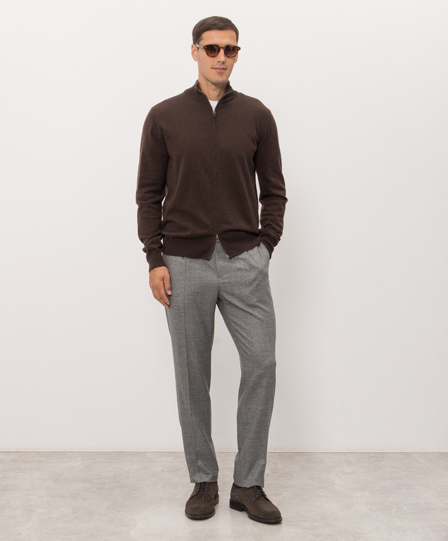 Cashmere&Whiskey Коричневий кардиган з кашеміру MU867A1312525R зображення 2