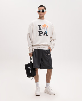Palm Angels Світшот I Love PA кольору айворі PMBA08HS26FLE006