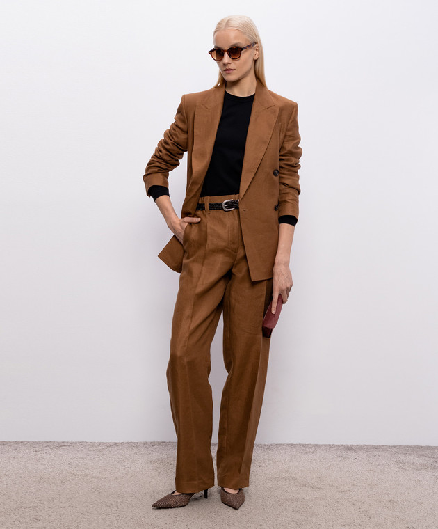 Brunello Cucinelli Черный лонгслив с цепочкой мониль MPT18B0107 изображение 2