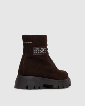 Maison Margiela MM6 Дитячі коричневі замшеві черевики 839363640