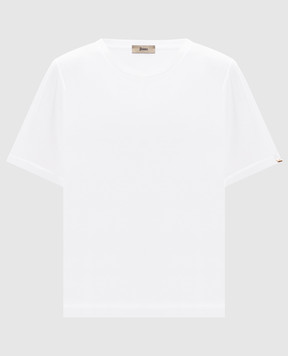 Herno Біла футболка прямого крою JG000325D52003