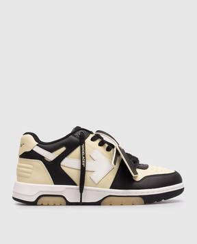 Off-White Кожаные кроссовки Out Of Office с контрастным логотипом OMIA189S26LEA008