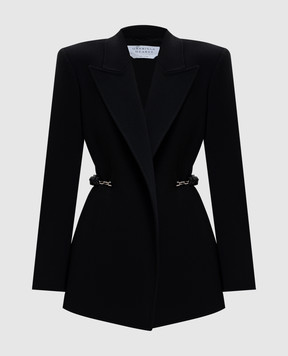 Gabriela Hearst Черный жакет Epona из шерсти 3265078W111