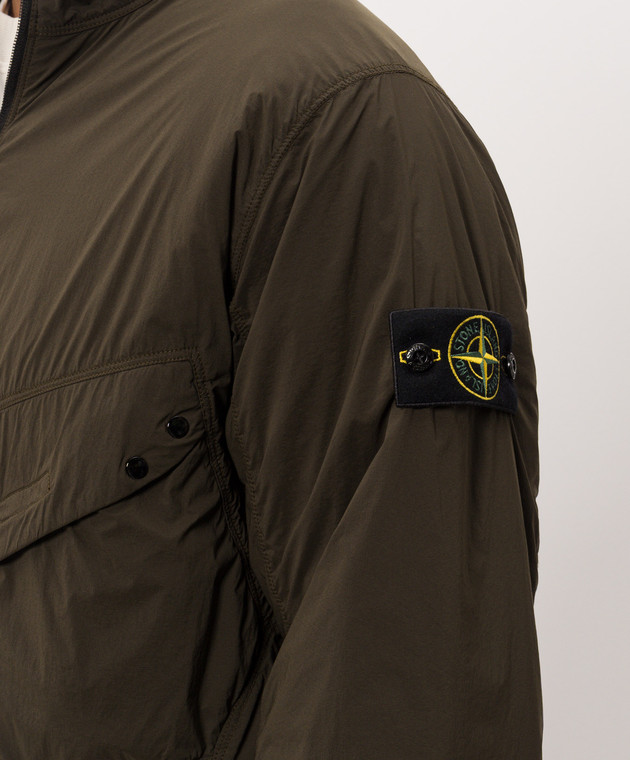 Stone Island Зеленая куртка с логотипом патча L2S15Q100021S0474 изображение 5