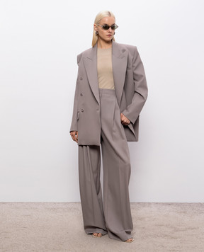 Thierry Mugler Сірі палаццо з вовни 26S1PA05291019