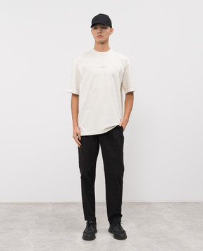 Stone Island Біла футболка з принтом логотипа K2S152100037S0197