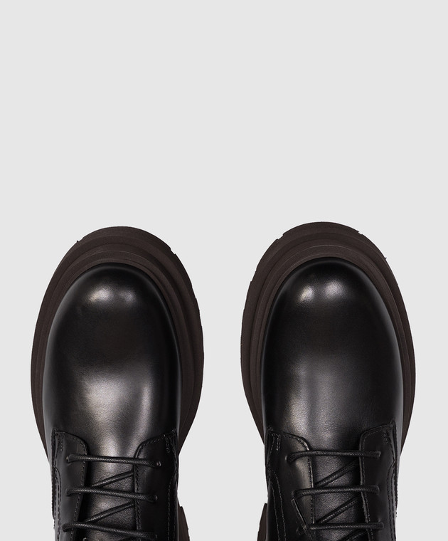 Brunello Cucinelli Чорні комбіновані черевики MZOLG3308P зображення 4