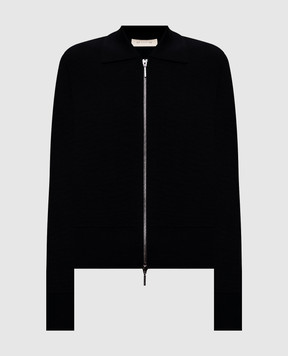 Max Mara Черный кардиган из шерсти MMLSNACK