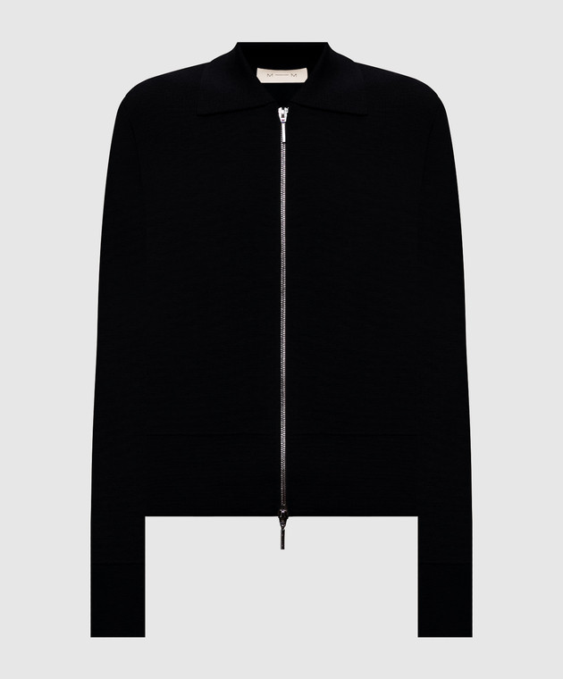 Max Mara Черный кардиган из шерсти MMLSNACK