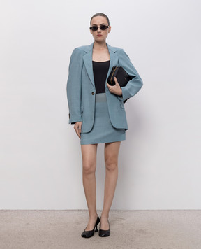Maison Margiela MM6 Голубой жакет из шерсти S62BN0119M35884