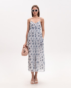 Ballantyne Блакитна сукня із шовку в квітковий принт BLD264SSI20
