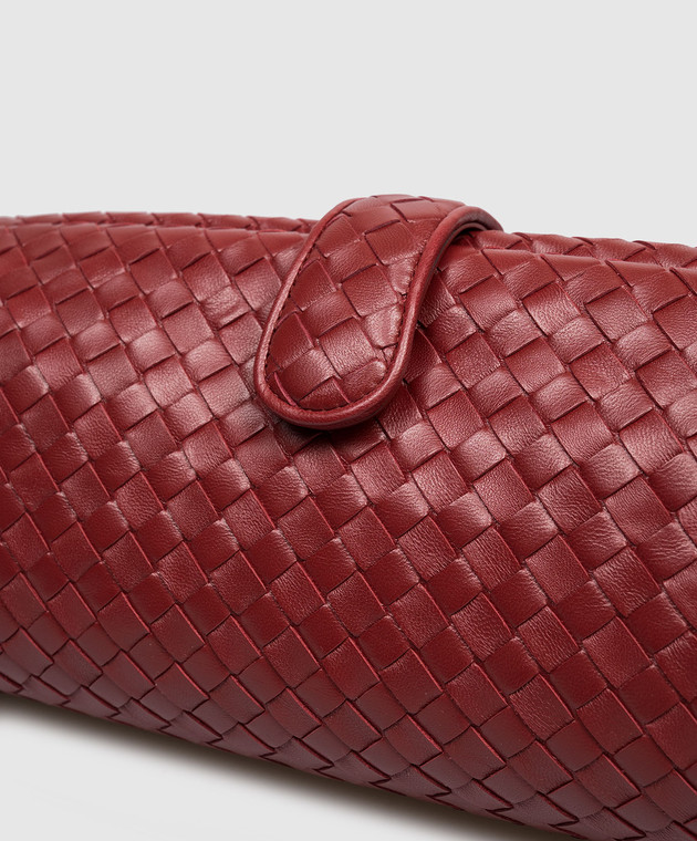 Bottega Veneta Бордова шкіряна сумка-багет Lauren 1979 871206V0HW0 зображення 5