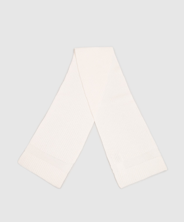 Allude Шарф з кашеміру кольору айворі 26511247