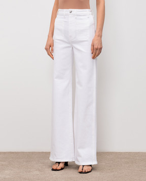 Khaite Білі джинси кльош 1185902100