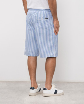 Dolce&Gabbana Блакитні шорти в смужку GV5MATFR513
