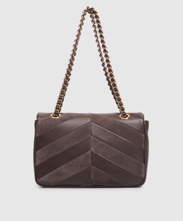 Valentino Коричнева шкіряна сумка Djuna 9W2B0T55TIE зображення 4