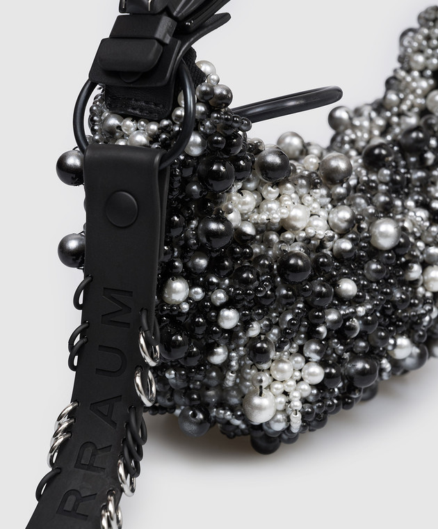 Innerraum Чорна сумка-хобо HM0 з намистинами HM0OBPEARLS зображення 4