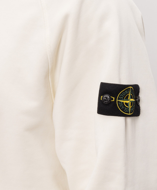 Stone Island Світшот кольору айворі L2S156100008S0051 зображення 5