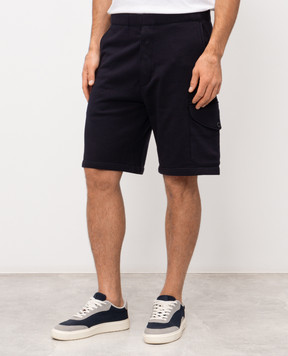 C.P. Company Сині шорти з вишивкою логотипа MSB029A005086W