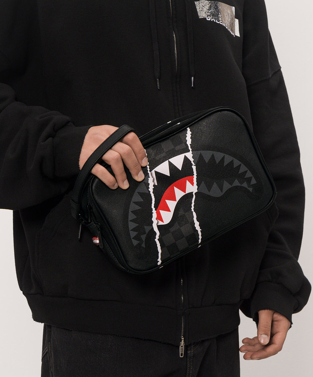 Sprayground Дитячий чорний несесер SHARK SLASH 910B9351NSZ зображення 2