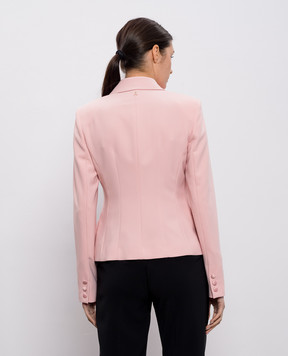 Twinset Розовый двубортный жакет 261AP2274