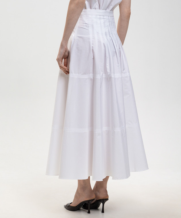 Max Mara Белая юбка TOPERA MSTOPERA изображение 4