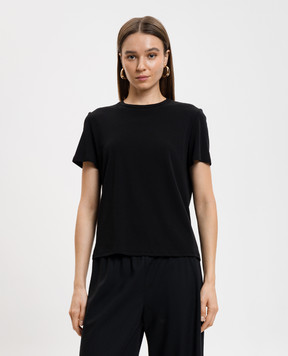 The Row Чорна футболка Wesler прямого крою 852F911