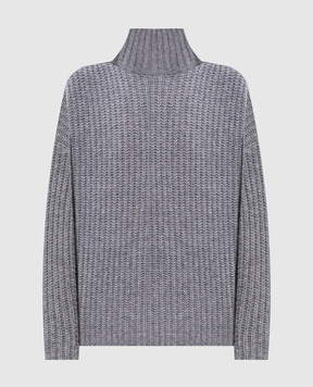 Allude Сірий светр з кашеміру та шовку 26577092