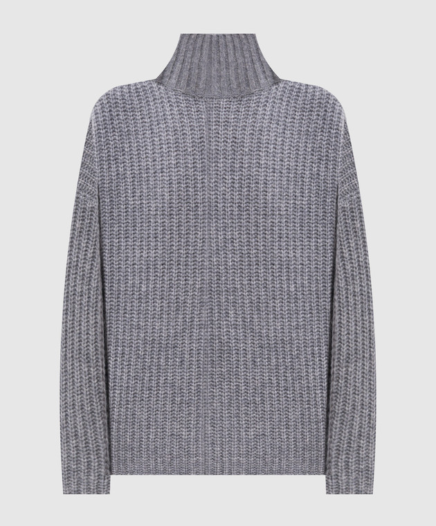 Allude Сірий светр з кашеміру та шовку 26577092