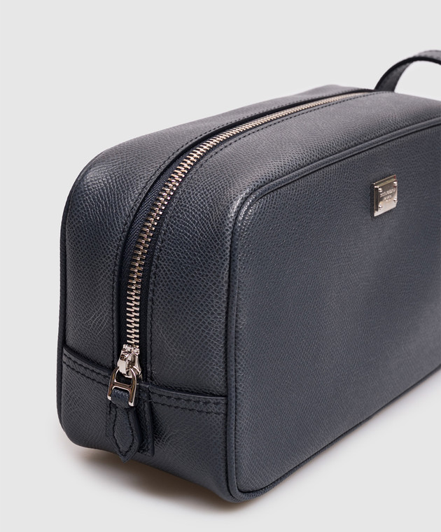 Dolce&Gabbana Синий кожаный несесер BT3310A0701 изображение 3