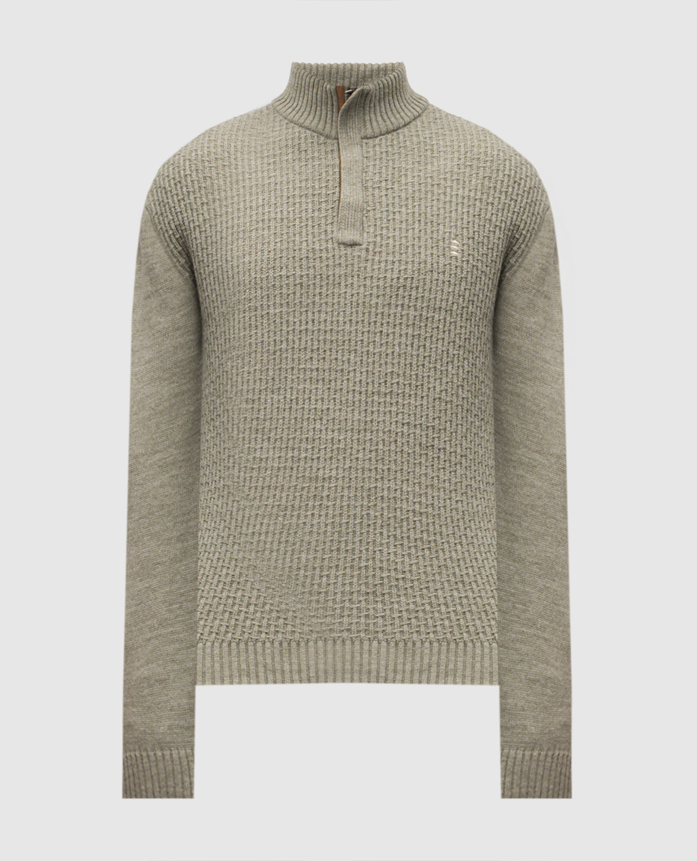 

Зеленый свитер с шерстью, Свитера