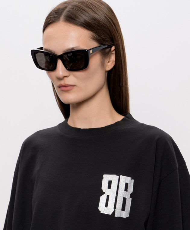 Balenciaga Коричневые солнцезащитные очки Palma Cat 870653T0039 изображение 2