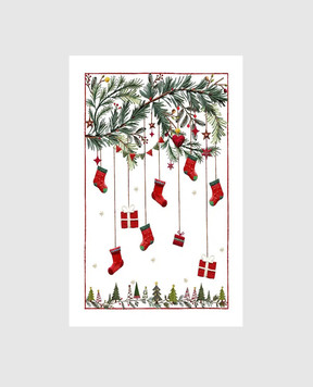 TESSITURA TOSCANA TELERIE Белое кухонное полотенце RUDY из льна NC250032020067