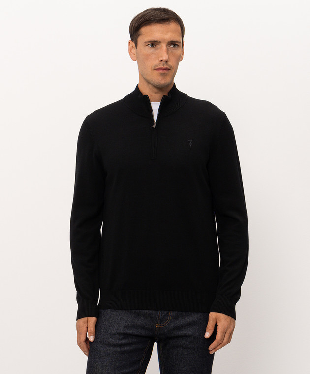 Trussardi Черный свитер из шерсти M1528000212NMK607K02 изображение 3
