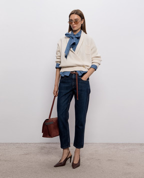 Brunello Cucinelli Кардиган цвета айвори из кашемира M12724306P