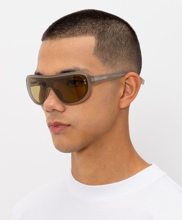 Jacquemus Солнцезащитные очки цвета хаки JAC225C2SUN изображение 2