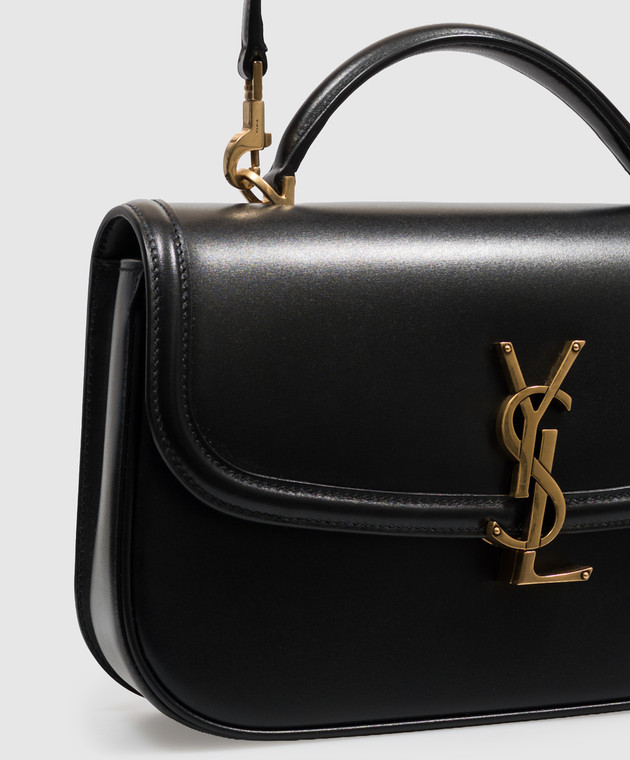 Saint Laurent Чорна шкіряна сумка-седл SOLFERINO A002L50SX0W зображення 4