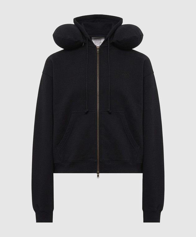 Vetements Чорна спортивна куртка з подушкою MH27ZU156B