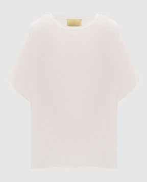 Momoni Белая блуза Gila из шелка MOBL005MO05