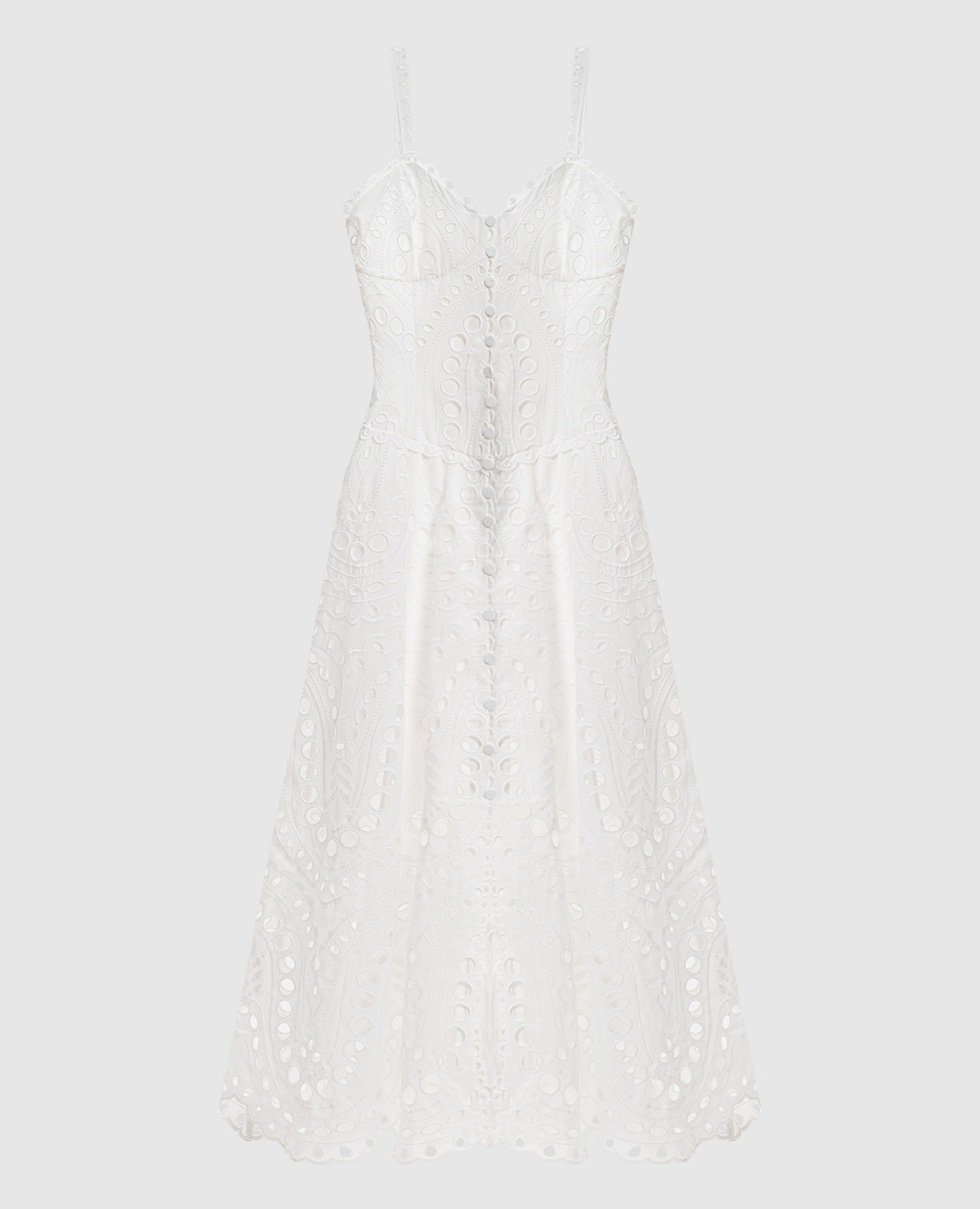 Белое платье миди Solace с вышивкой