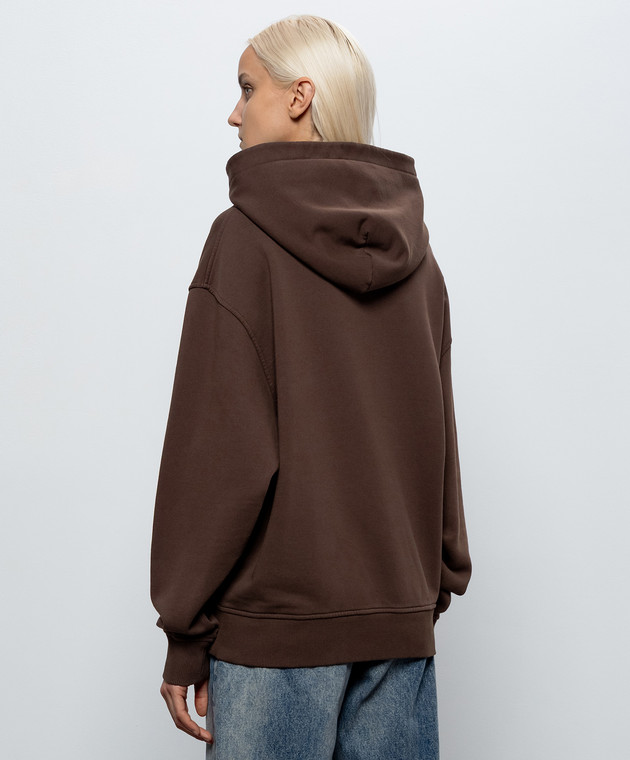 Palm Angels Коричневые худи с логотипом PAMBB003FL001w изображение 3