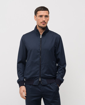 Enrico Mandelli Синя куртка з вовни 3T501B4531