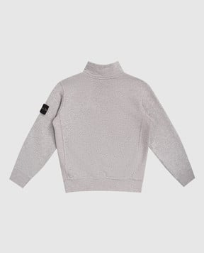 Stone Island Дитячий сірий світшот з патчем логотипа K2S166100012S0M201012