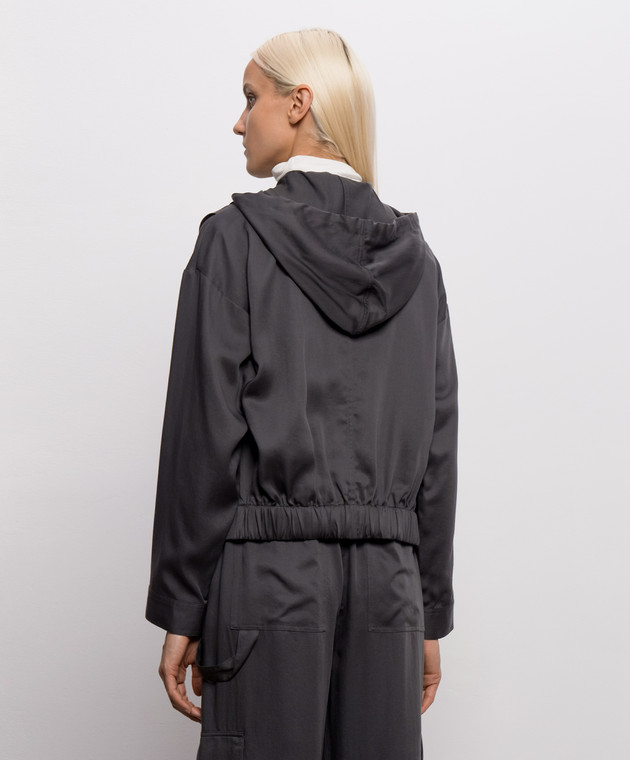Twinset Зеленая спортивная куртка 262LI2BPP изображение 4