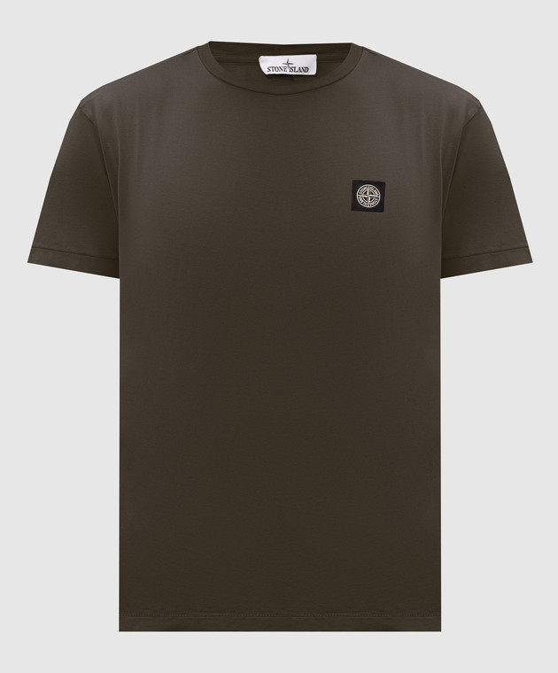 Stone Island Футболка кольору хакі з нашивкою логотипа L2S152100027S0013