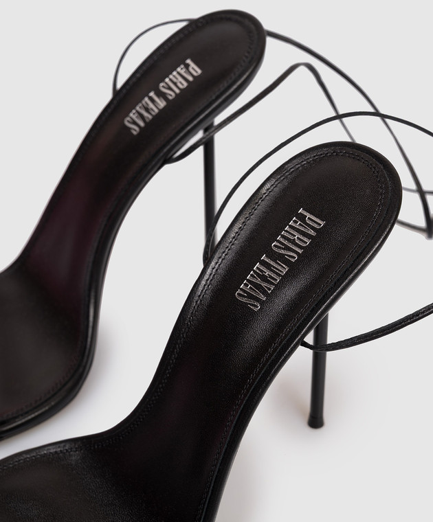 Paris Texas Черные кожаные босоножки Lidia PX1936XNPP3 изображение 5